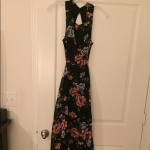 Open back maxi dress