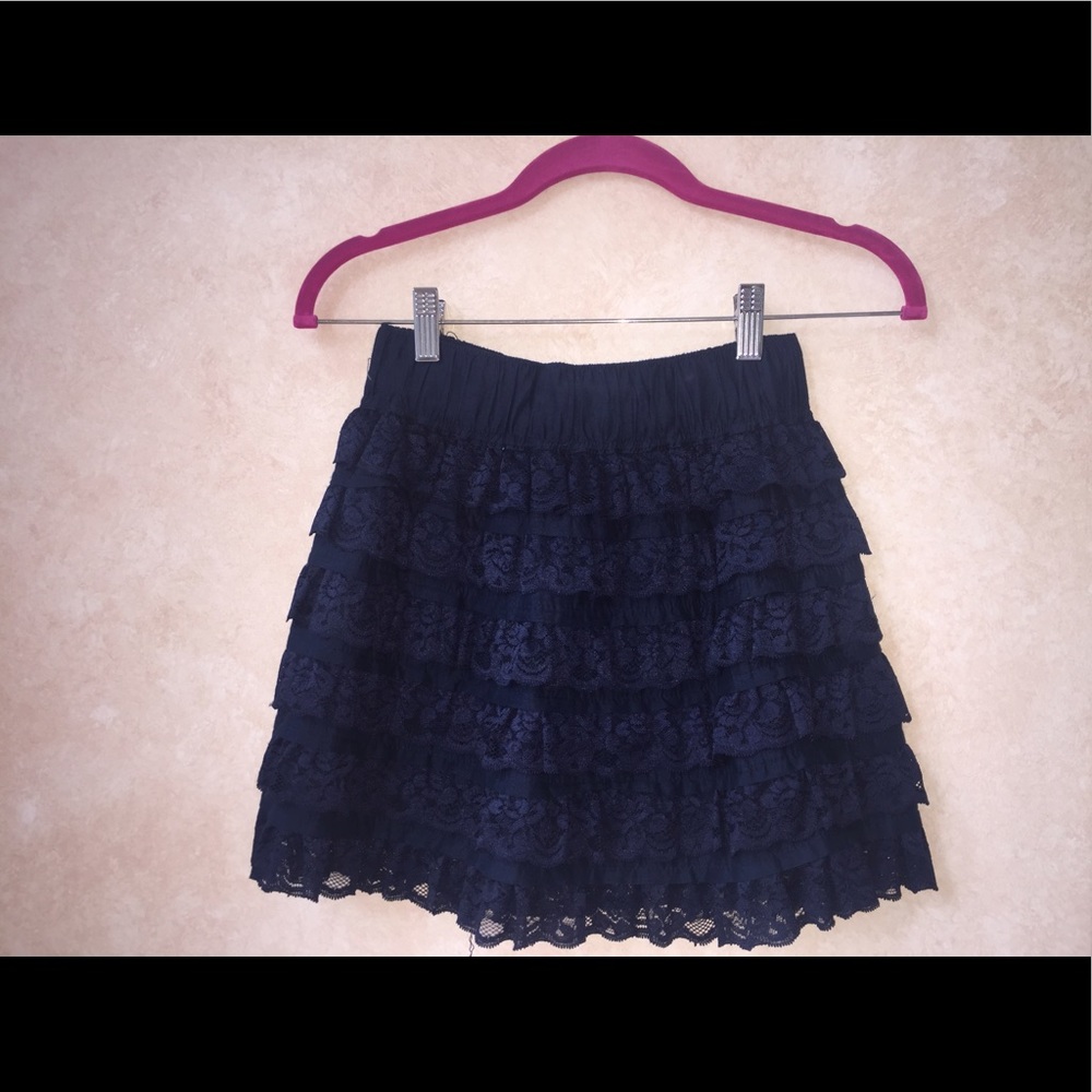 Navy Abercrombie & Fitch skirt