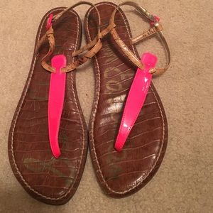 Hot pink Size 10, Sam Edelman, "Gigi" sandals.