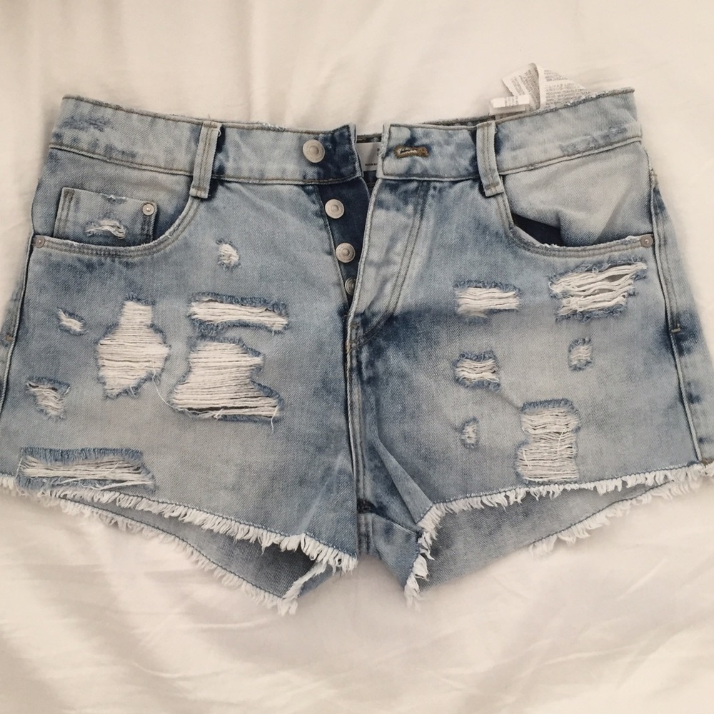 Zara denim shorts