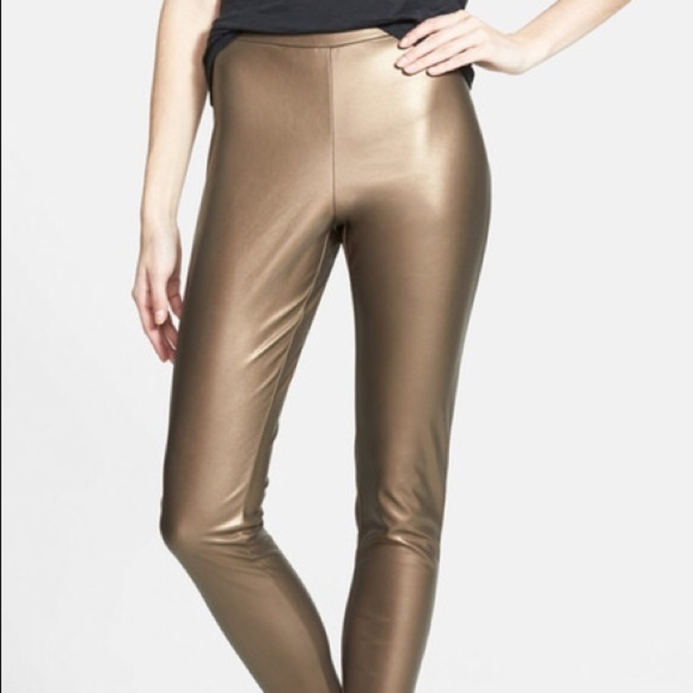 Leith vegan leather leggings