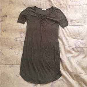 Olive day time dress !!