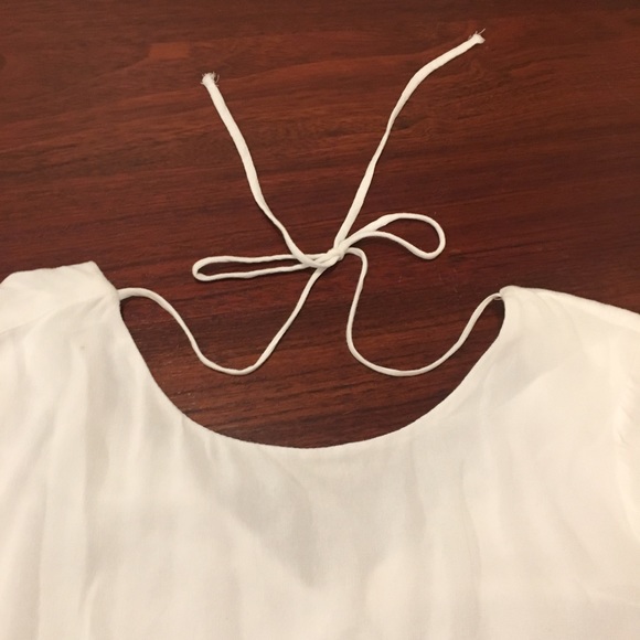 Zara Cute White Bell Sleeves Lined Summer Dress - Picture 2 of 7