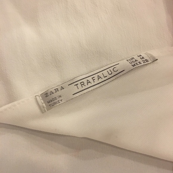 Zara Cute White Bell Sleeves Lined Summer Dress - Picture 4 of 7