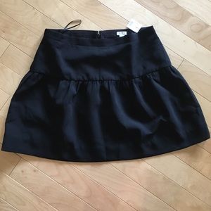 J.Crew | Black Poly Skirt