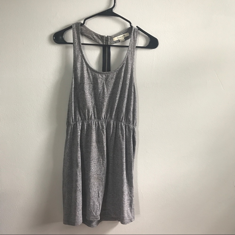 Dress with zipper back
