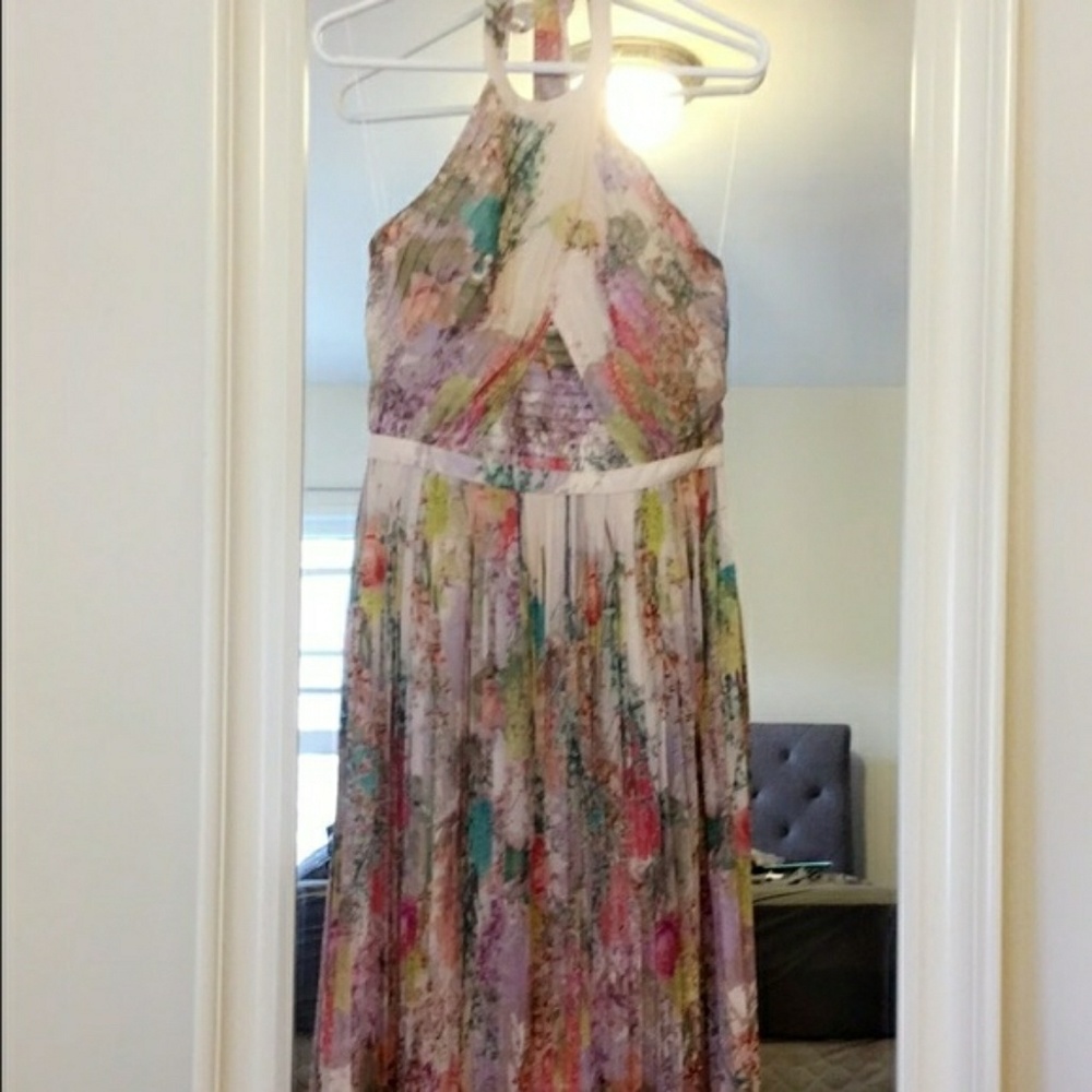 Ted Baker Pearpa Wispy Meadow Print Maxi Dress