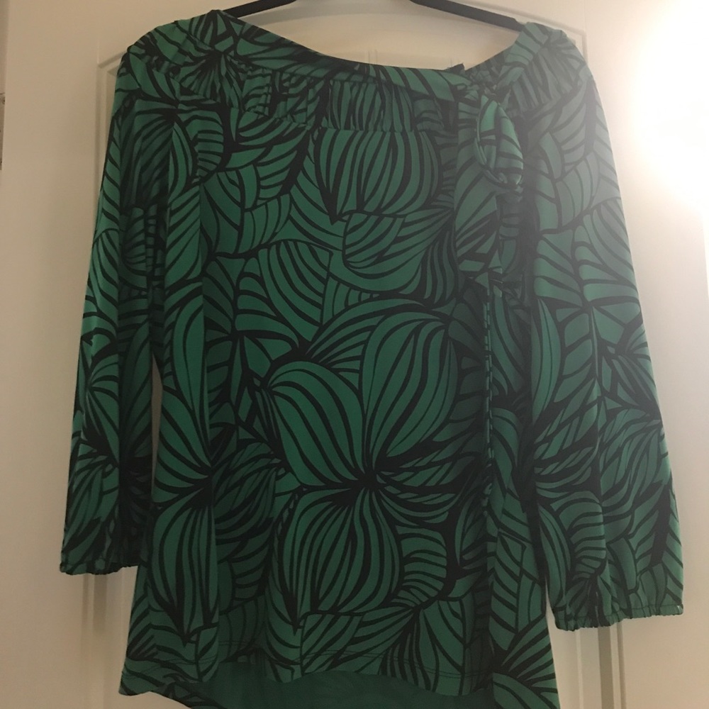 Green and Black print .