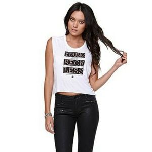 Young & Reckless cropped tank