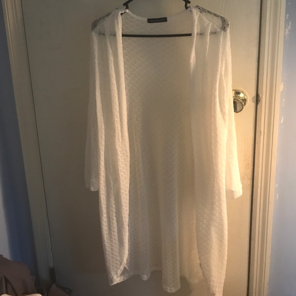 Gauzy White Cardigan