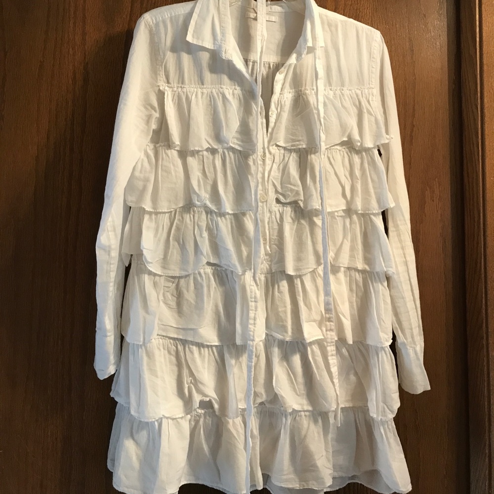 JCrew ruffled tunic