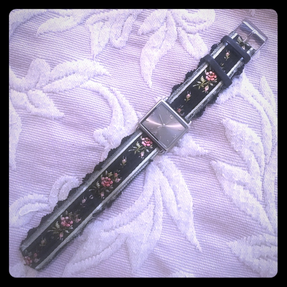 Watch with Floral Band