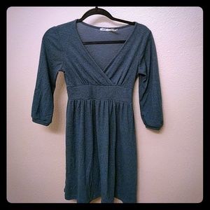 Blue 3/4 sleeve dress