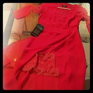 Brand new Bebe open slit cocktail dress