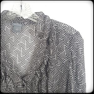 Ann Taylor 100% silk sheer blouse EUC