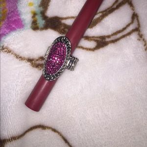 Pink stone ring