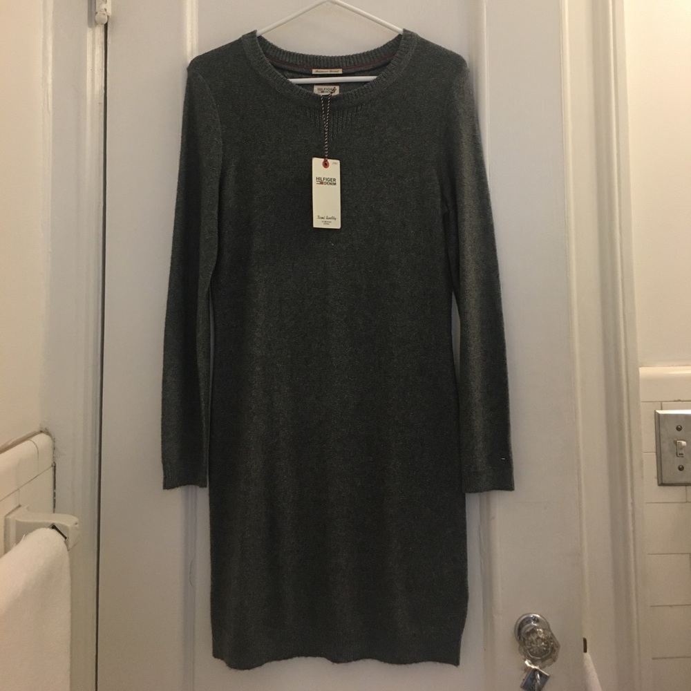 Gray knit Hilfiger Denim dress