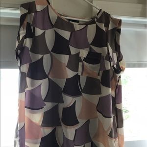 Fun patterned sleeveless top