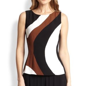 Kate Spade Tatiana Rio Swirl Crepe Top