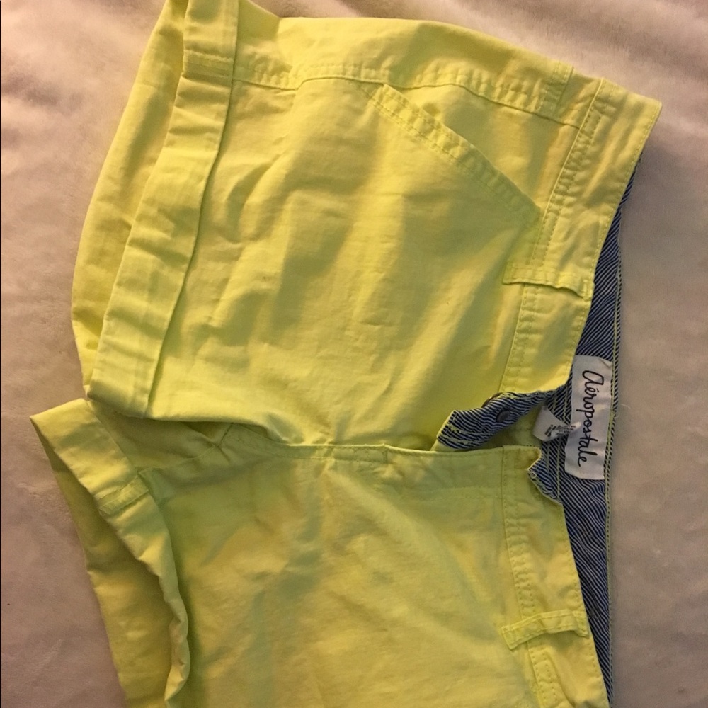Lime green midi shorts