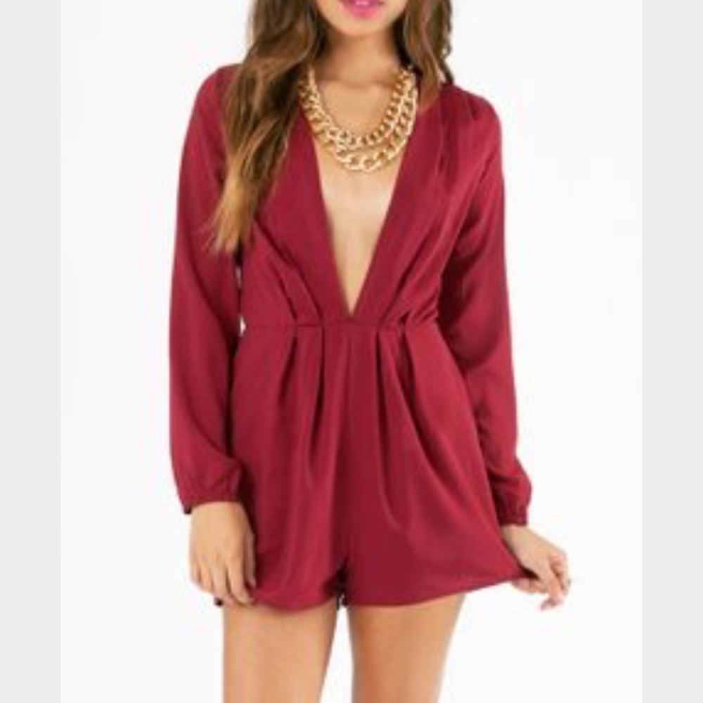 Deep V Romper