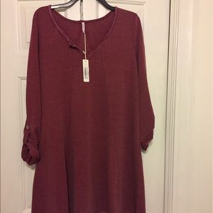 Z Supply Melody Burgundy Dress L