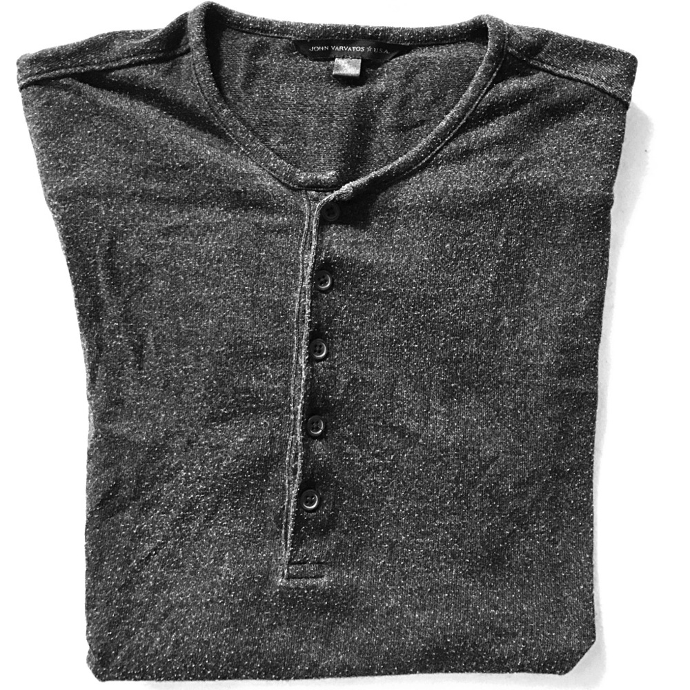 John Varvatos Henley tee.