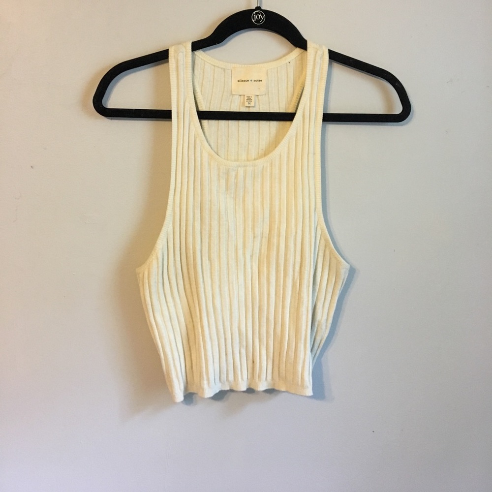 silence + noise sweater tank top