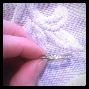 Crystal Eternity Band in Silver - SOLD