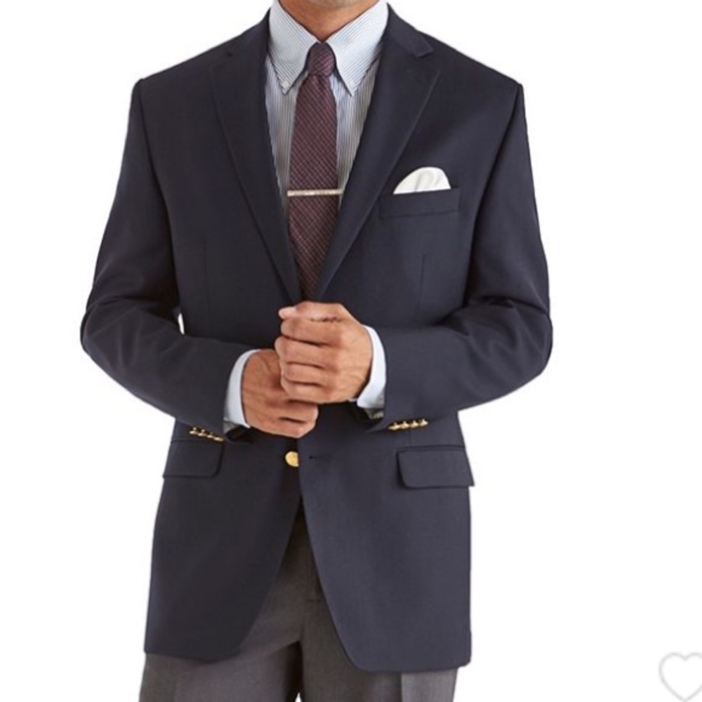 Lauren Ralph Lauren Men's Navy Blazer - 36R