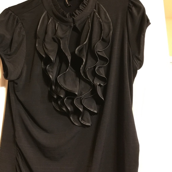 Black Ruffle Top. - Picture 3 of 4