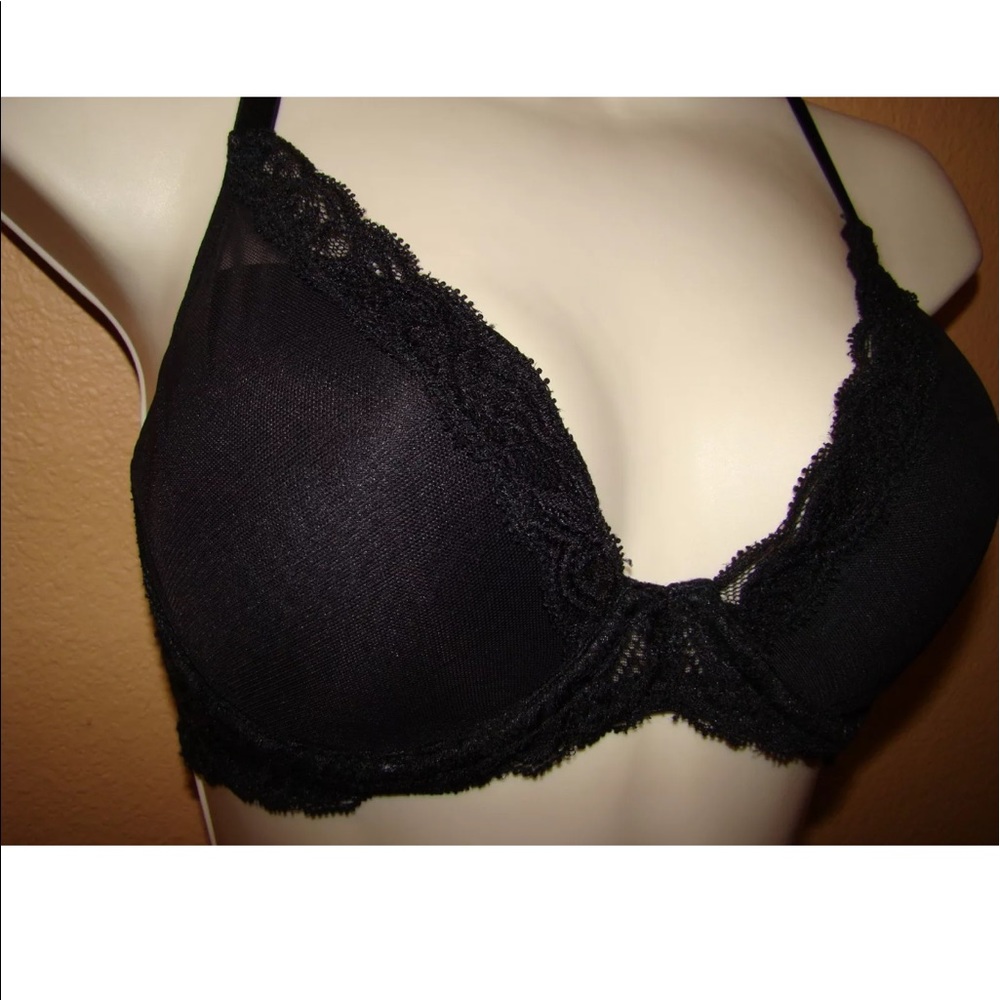 Natori Feathers Bra 34DDD Preowned Black
