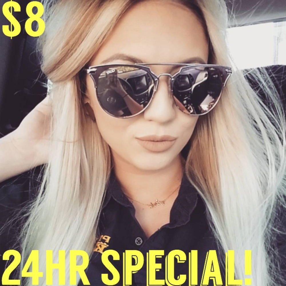 🎉SALE🎉Aviator Mirrored Sunglasses- Gray