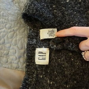 Grey wool  shell sweater