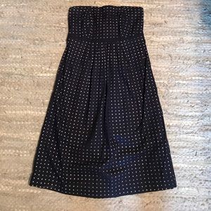 Lilly Pulitzer Navy/White Strapless Dress