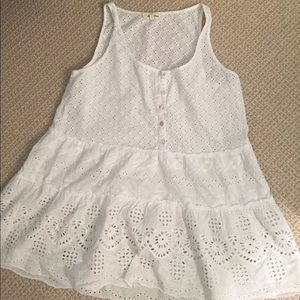 Eyelet top from Anthropologie