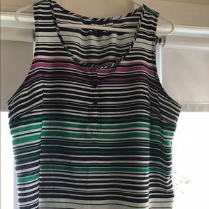 Striped sleeveless top