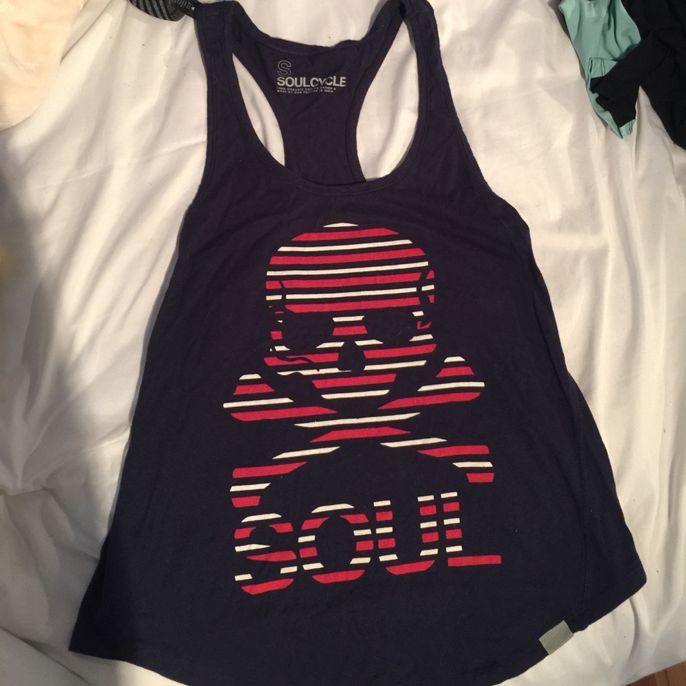 Soul cycle tank- American flag themed