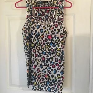Cheetah print tank top