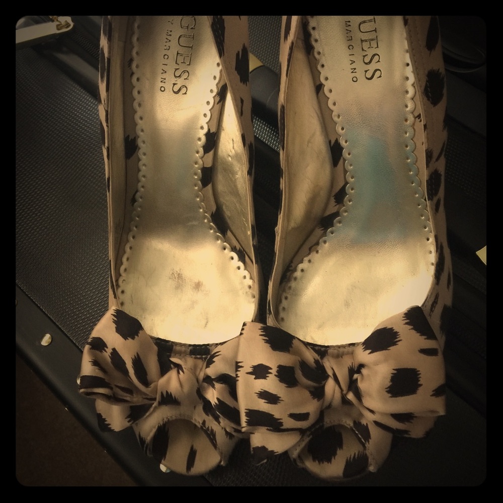 Guess leopard heels