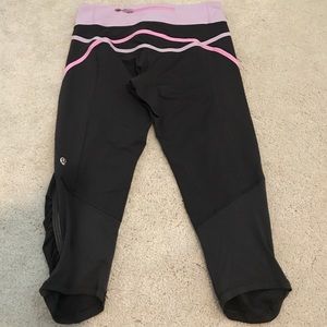 Lululemon Ruched Capris Leggings