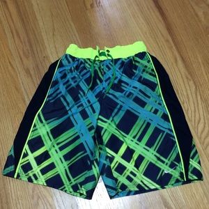 Nike Blue and Green Swim Trunks