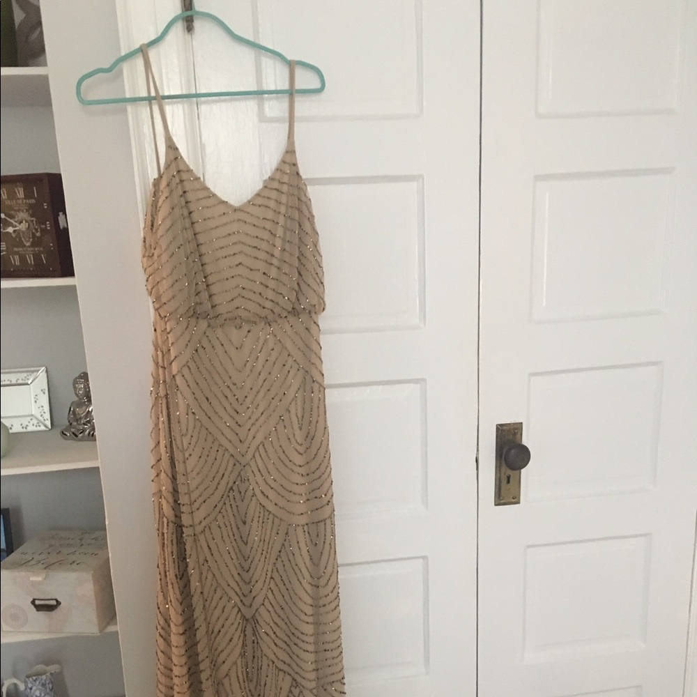 Rose gold beaded dress