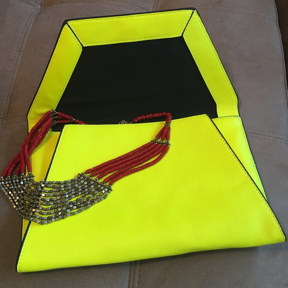 Zara Neon Large Clutch