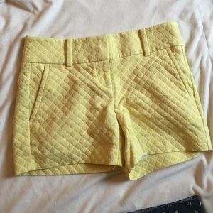 Yellow patterned shorts