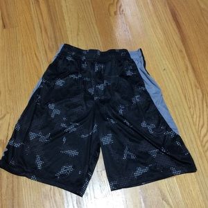 Boys Under Armour Black and Grey shorts