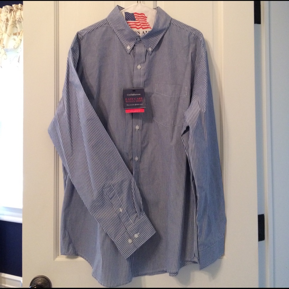 Men's Casual Dress shirt Large Croft & Barrow