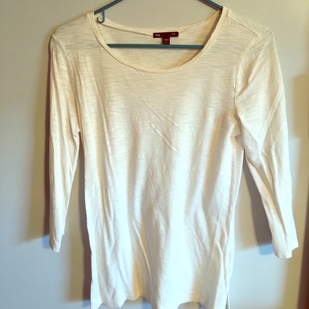 Cream 3 Quarter Length Shirt