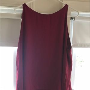 Pink sleeveless top