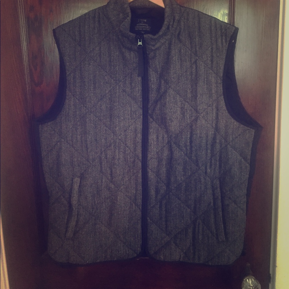 J.Crew herringbone vest